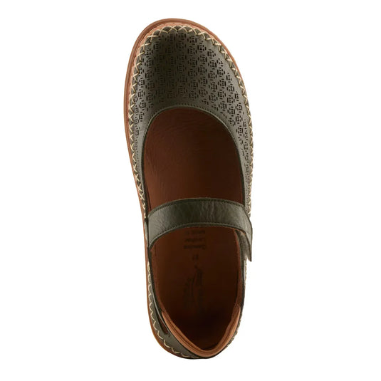 Spring Step Women's Janah Mary Jane Shoe Olive Green