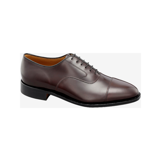 Johnston & Murphy Men's Melton Cap Toe Burgundy Calfskin