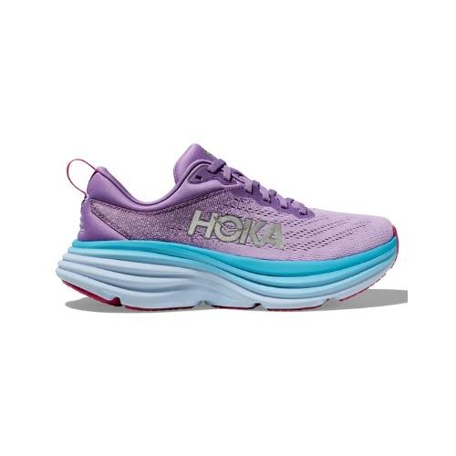 Hoka One One Women's Bondi 8 Sneaker Chalk Violet/Pastel Lilac
