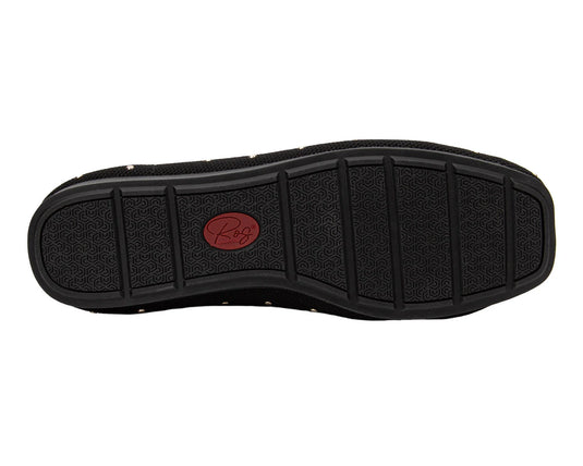 Ros Hommerson Women's Niki Loafer Black Knit With Stud