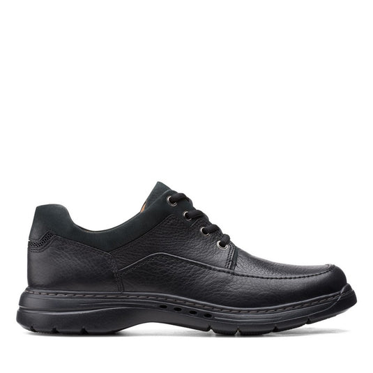 Clarks Men's Un Brawley Lace Black Leather