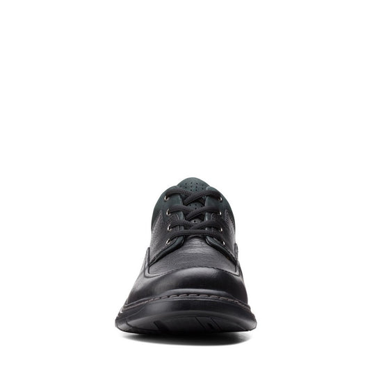 Clarks Men's Un Brawley Lace Black Leather