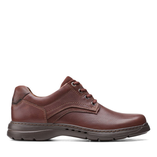 Clarks Un Brawley Pace Mahogany Leather