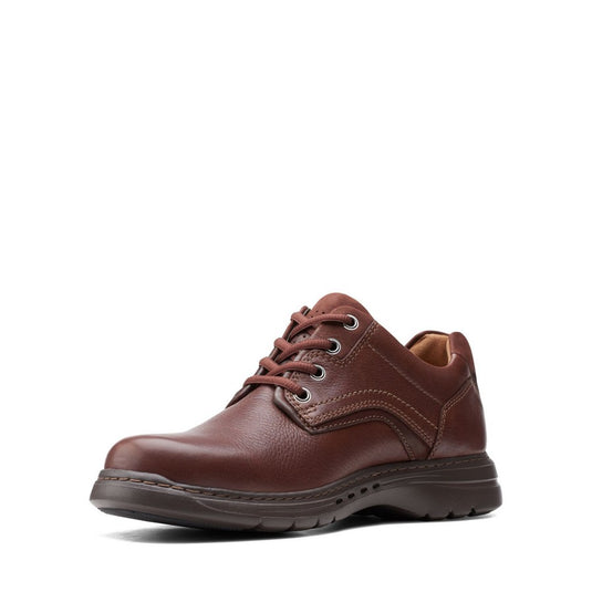 Clarks Un Brawley Pace Mahogany Leather