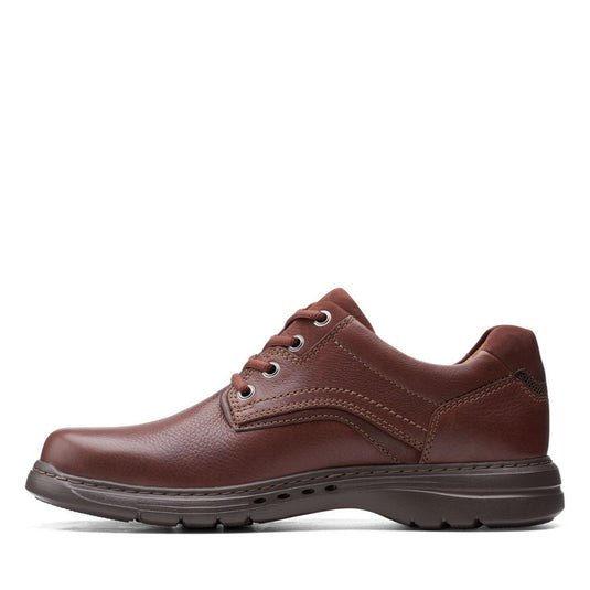 Clarks Un Brawley Pace Mahogany Leather