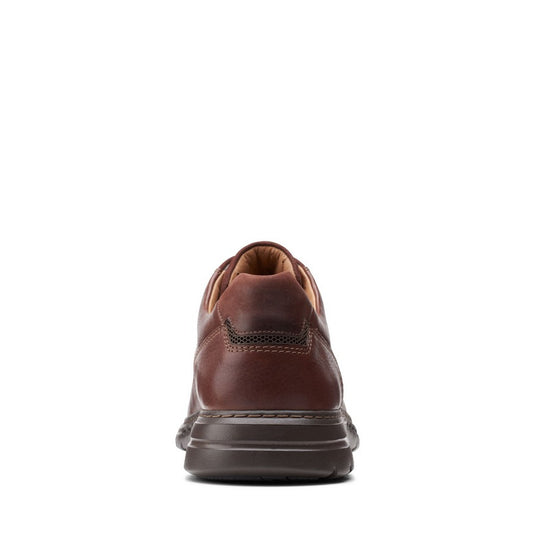 Clarks Un Brawley Pace Mahogany Leather