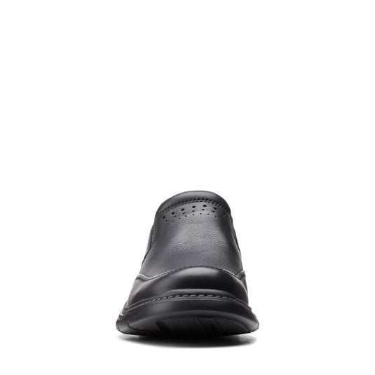 Clarks Un Brawley Step Black Leather