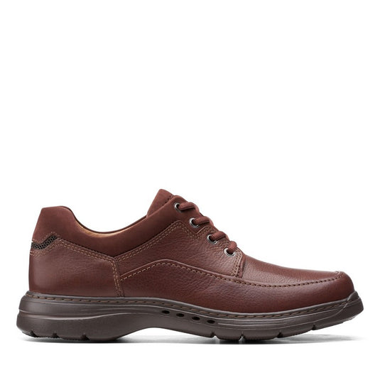 Clarks Un Brawley Lace Mahogany Leather