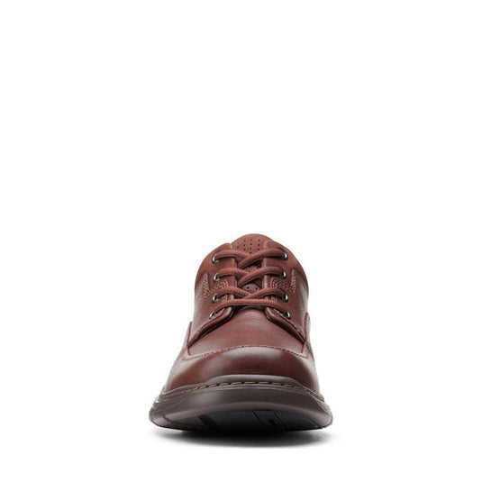 Clarks Un Brawley Lace Mahogany Leather