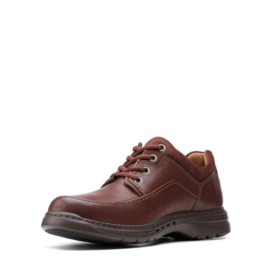 Clarks Un Brawley Lace Mahogany Leather