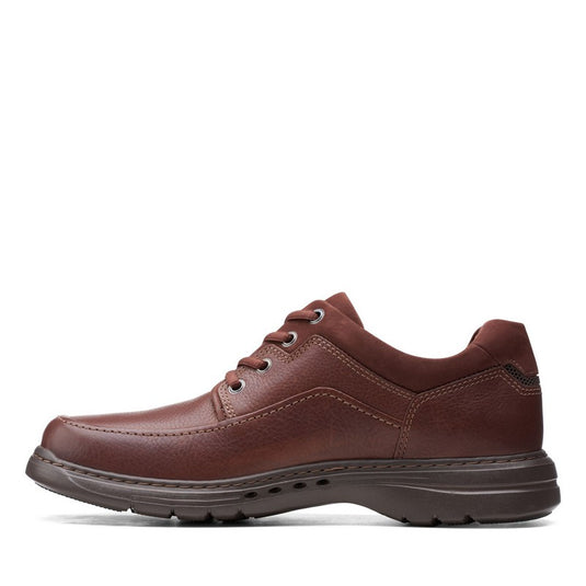 Clarks Un Brawley Lace Mahogany Leather