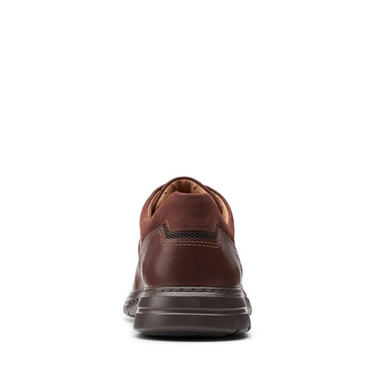 Clarks Un Brawley Lace Mahogany Leather