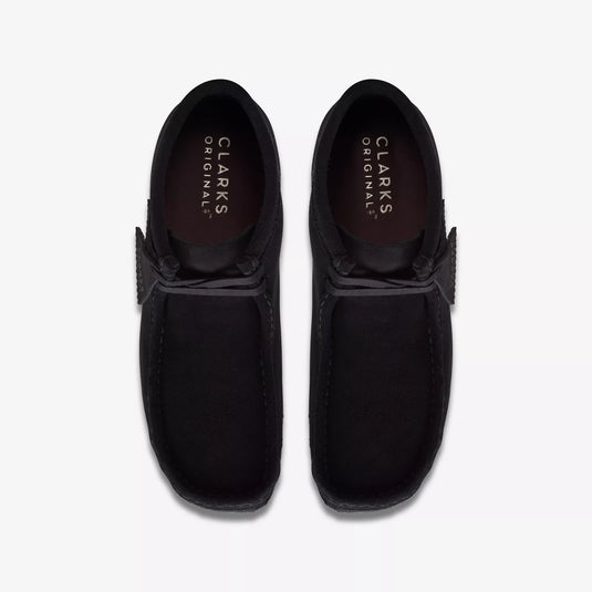 Clarks Men's Wallabee Boot Black Suede