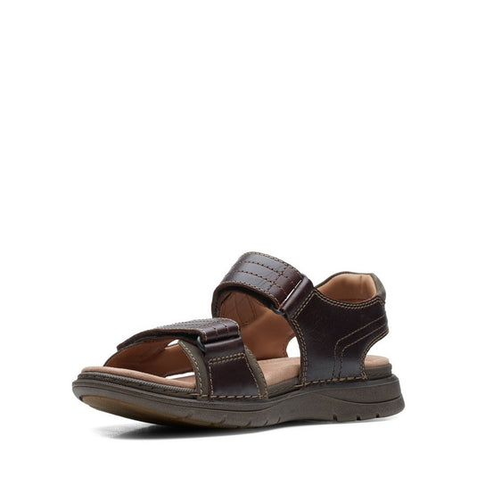 Clarks Men's Nature Trek Sandals Mahogany Combi