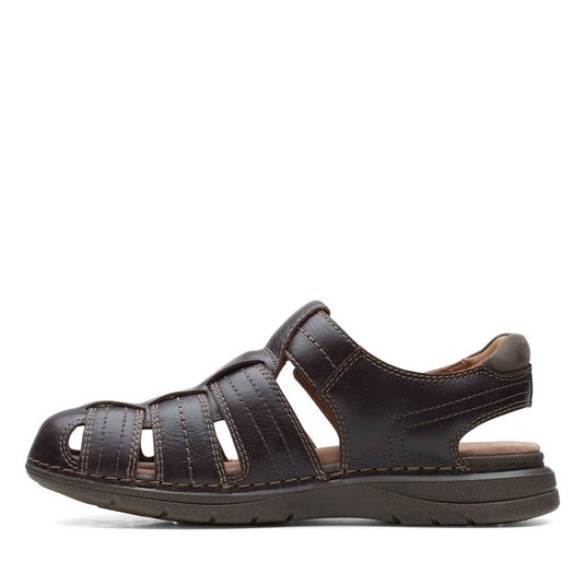 Clarks Men's Nature Limit Sandals Mahogany Leather