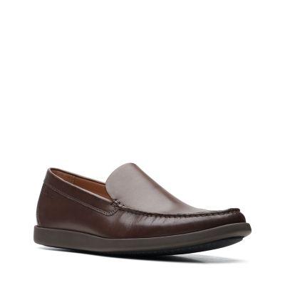 Clarks Men's Ferius Creek Dark Brown Leather