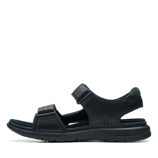 Clarks Men's Nature Trek Sandals Black Nubuck