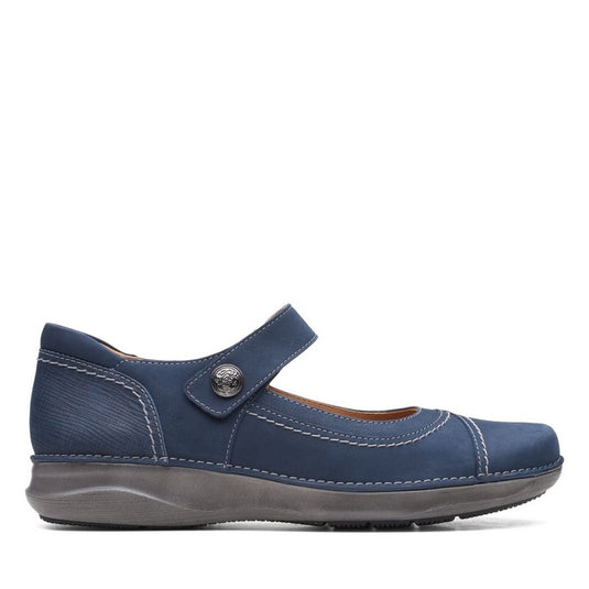 Clarks Women's Appley Walk Navy Nubuck