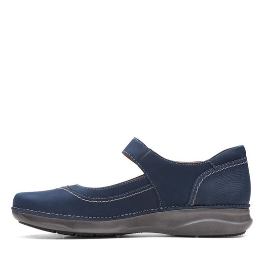 Clarks Women's Appley Walk Navy Nubuck