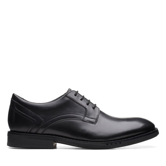 Clarks Men's Un Hugh Lace Black Leather