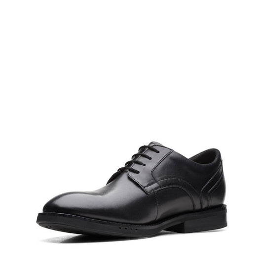 Clarks Men's Un Hugh Lace Black Leather