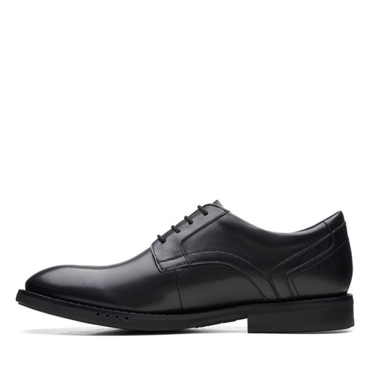 Clarks Men's Un Hugh Lace Black Leather