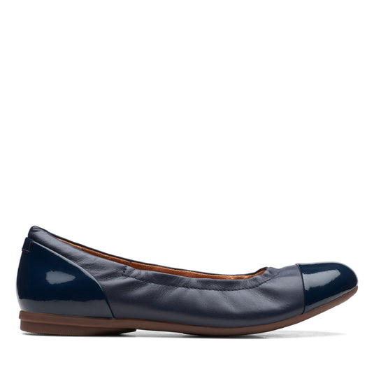 Clarks Women's Rena Jazz Navy Leather