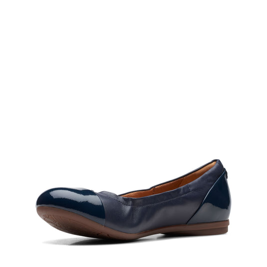 Clarks Women's Rena Jazz Navy Leather