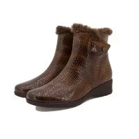 Piesanto Women's Lisa 225974-05 Brown Anatomical Leather Boot