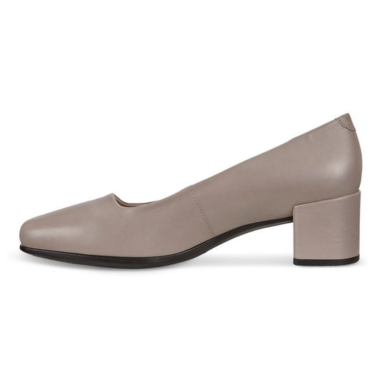 Ecco Women's Shape 35 Squared Pump Grey Rose Leather