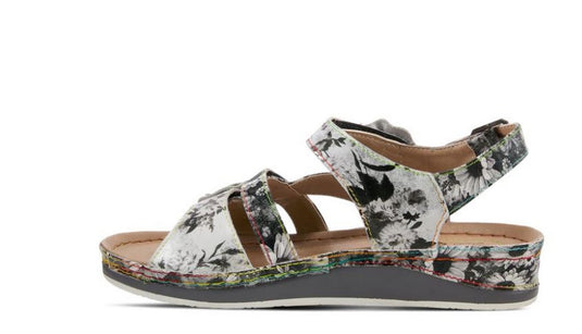 Spring Step L'Artiste Women's Joelina-Dazi Sandals Grey Multi Leather Combo