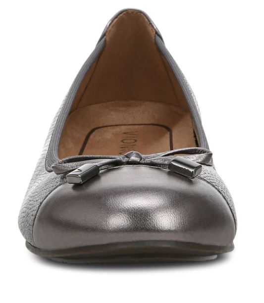 Vionic Women's Minna Ballet Flat Pewter