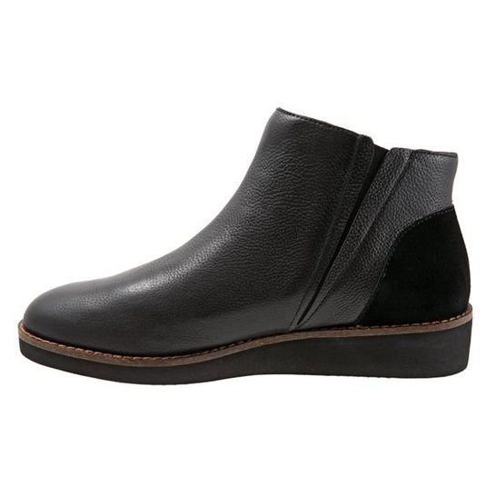 Softwalk Women's Wesley Ankle Boot Black Smooth