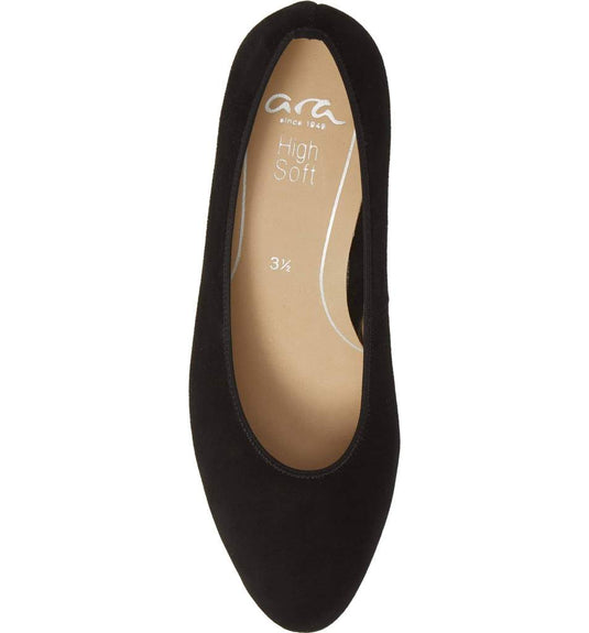 Ara Women's Kendall Pump Black Suede