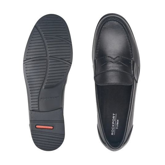 Rockport Men's Classic Loafers Penny Dress Black Leather