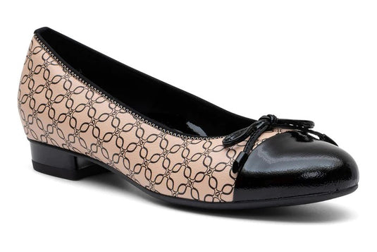 Ara Women's Bari-Hs Murano-Lack Nude-Schwarz