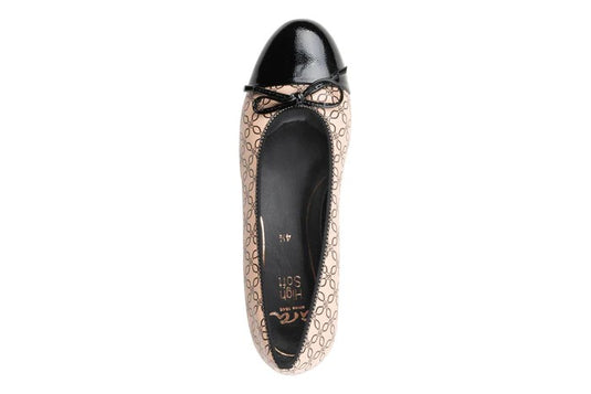Ara Women's Bari-Hs Murano-Lack Nude-Schwarz