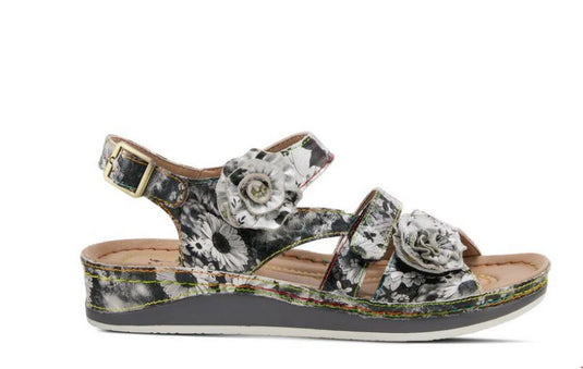 Spring Step L'Artiste Women's Joelina-Dazi Sandals Grey Multi Leather Combo