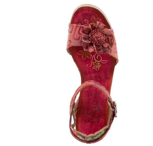 Spring Step L'Artiste Women's Vienrose-Fleur Sandals Red Multi