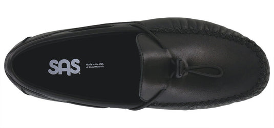 SAS Women's Running Late-X Slip On Loafer Black