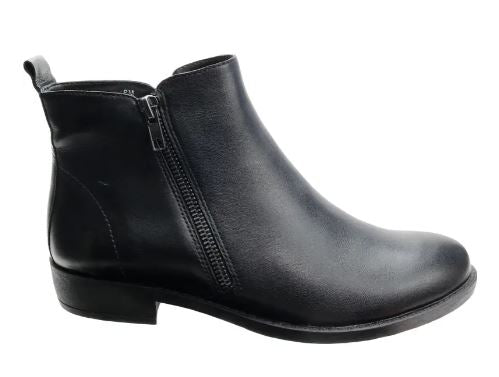 David Tate Women's Cubana Bootie Black Leather