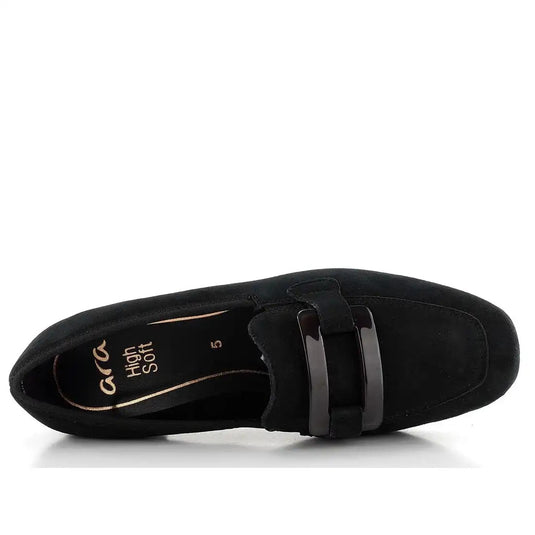 Ara Graz 2.0 Women's Slip-On Fabric Loafer Black