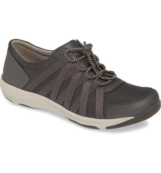 Dansko Women's Honor Sneakers Charcoal / Metallic Suede