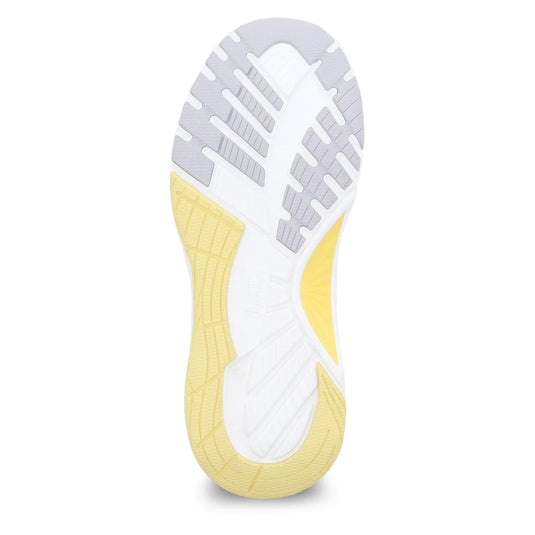 Dansko Women's Pace Wide White Yellow Mesh