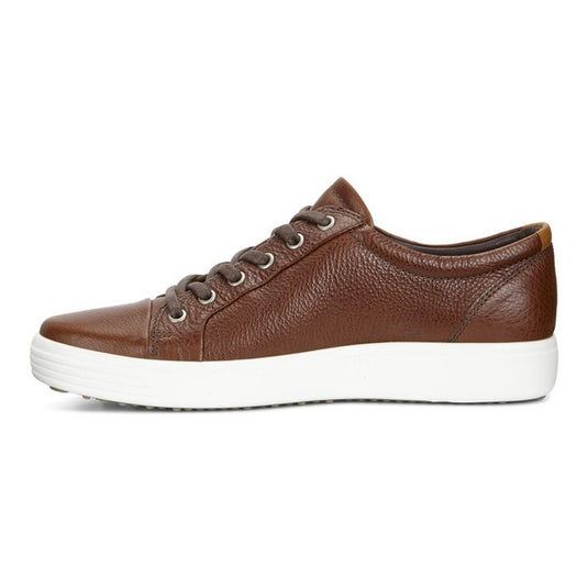 Ecco Men's Soft 7 Lace Sneakers Whiskey