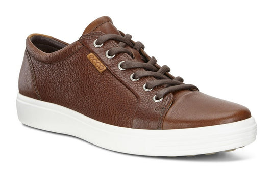 Ecco Men's Soft 7 Lace Sneakers Whiskey