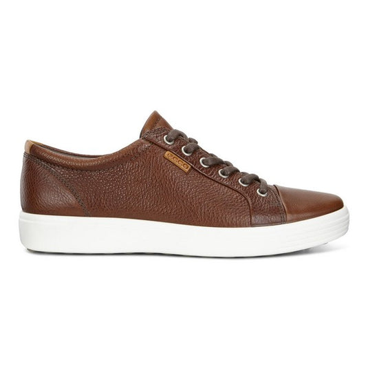 Ecco Men's Soft 7 Lace Sneakers Whiskey