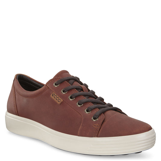 Ecco Men's Soft 7 Lace Sneakers Cognac