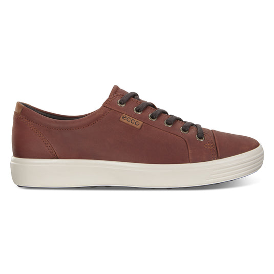 Ecco Men's Soft 7 Lace Sneakers Cognac