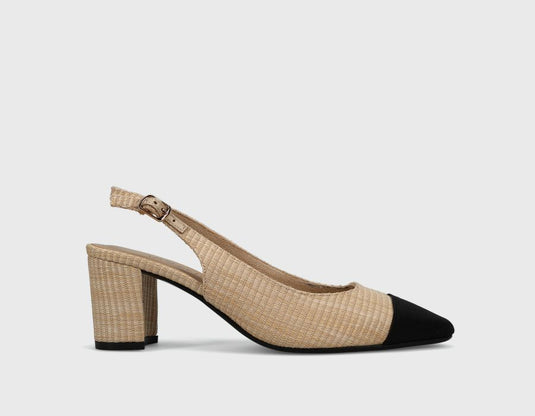 Vaneli Women's Jala Slingback Pump Beige Fabric